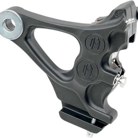 Performance Machine 4-Piston Rear Brake Caliper Black Ops for Harley Softail 1984-1999 – Part Number 1274-0076-SMB