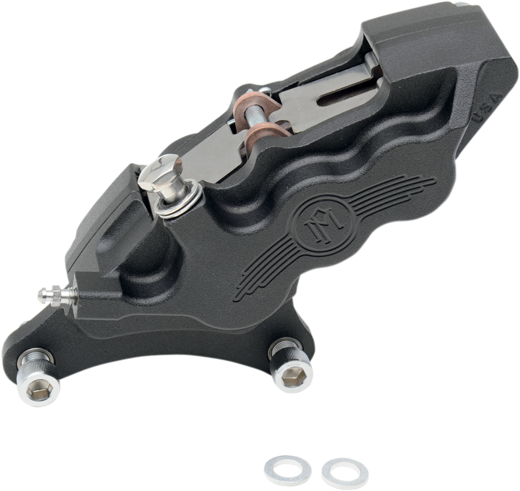 PERFORMANCE MACHINE (PM) 6 Piston Caliper - 11.5" - Left - Black Ops 0051-2909-SMB