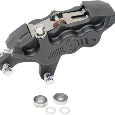 Performance Machine (PM) 6 Piston Caliper - 11.5 Inch Left - Black Ops 0051-2915-SMB