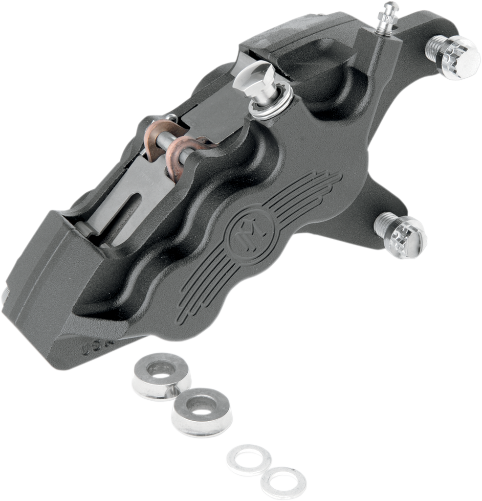 PERFORMANCE MACHINE (PM) 6 Piston Caliper - 11.5" - Right - Black Ops 0051-2916-SMB