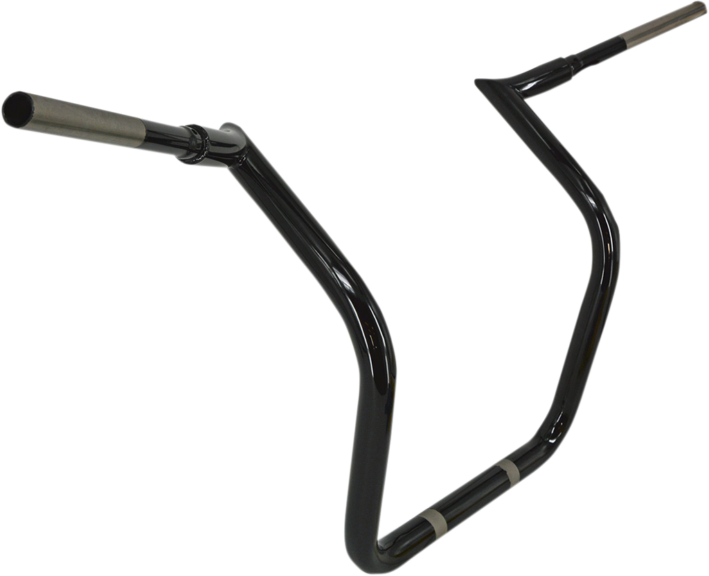 TRASK Bro Bar - Black TM-2093BK | Durable Motorcycle Handlebar with Knurling and Wiring Holes