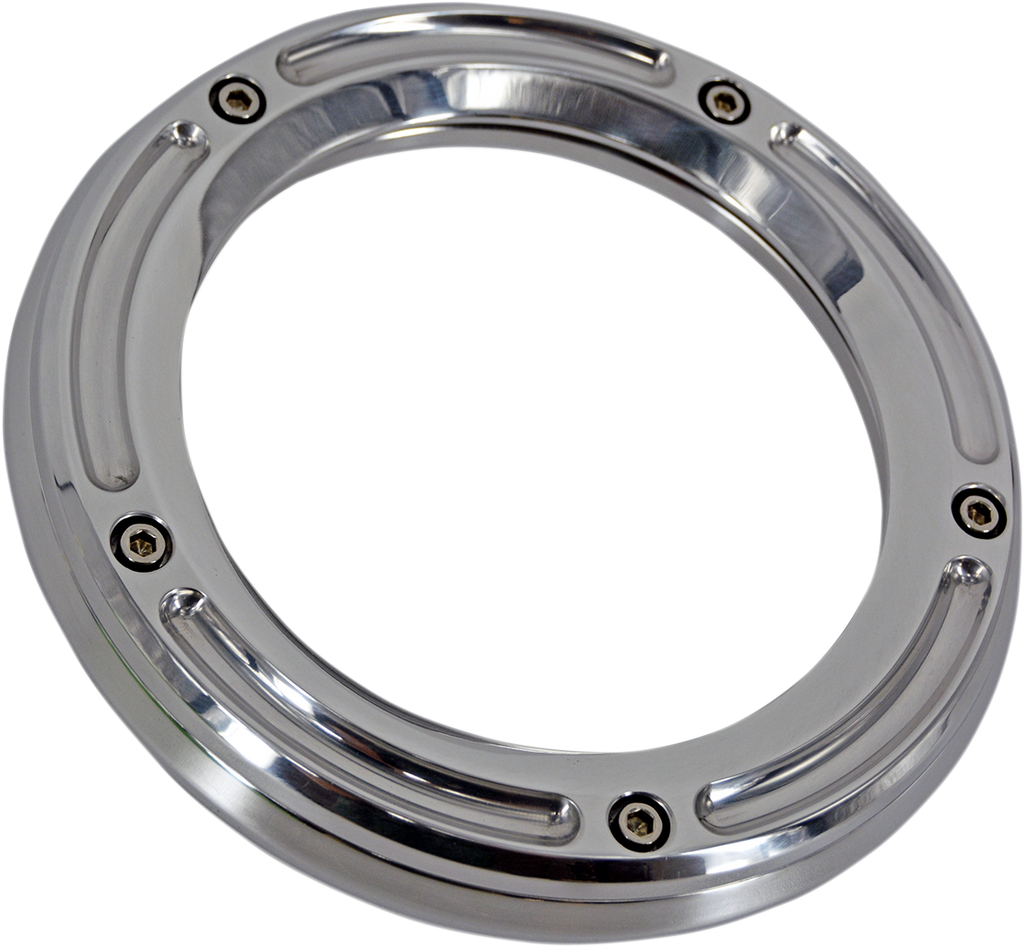 TRASK Assault Derby Cover with Window Chrome for Touring and Trike TM-0041CH