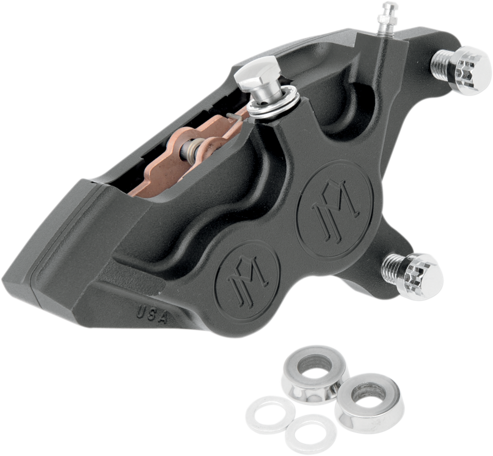 PERFORMANCE MACHINE (PM) 4-Piston Caliper - Front Right - Black Ops* - 11.5" 0053-2920-SMB