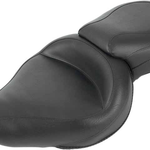 MUSTANG Vintage Style Seat - Wide - Smooth - Black - XL 76141 - Team Dream Rides