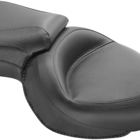 MUSTANG Vintage Style Seat - Wide - Smooth - Black - XLC 76143 - Team Dream Rides