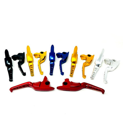 Boosted Brad DMR 08-13 Touring AND 14-16 FLHR Shorty Brake and Clutch Lever Set - Honey Gold - Team Dream Rides