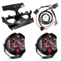 A10 Moto 2015-2023 Road Glide Baja Designs LP6 Lighting Combo Kit - Bracket & Harness with 2 White LP6 - Red Backlit LP6's - Team Dream Rides