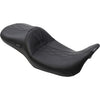 LE PERA Maverick Daddy Long Legs Seat LK-957DLHR2 for Harley FL 2008-2022, Black with Black HR Inlay - Team Dream Rides