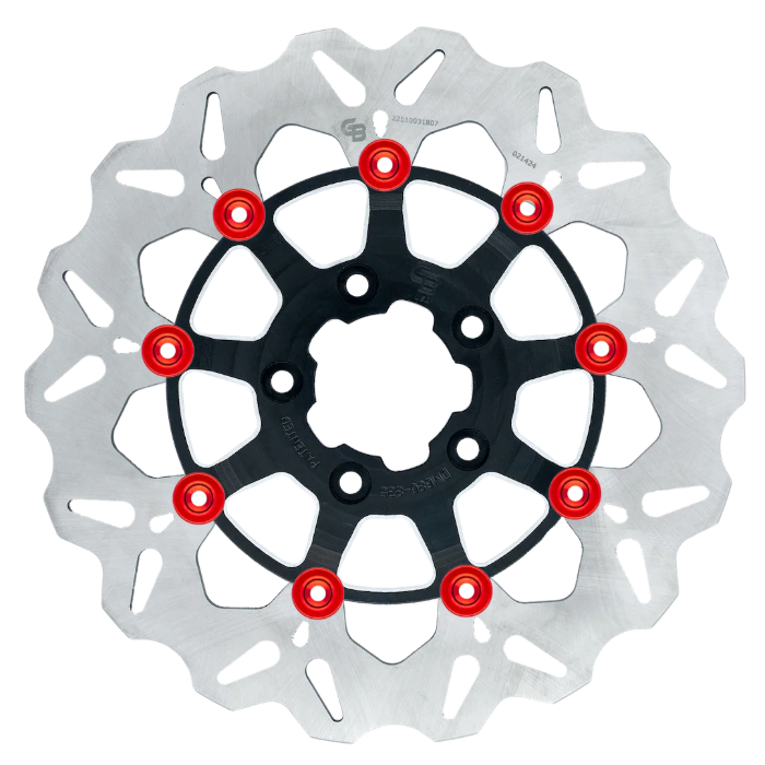 GBrakes Custom Color Brake Rotor - Front - Wave 12.5" - Team Dream Rides