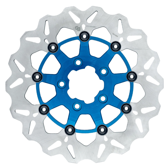 GBrakes Custom Color Brake Rotor - Front - Wave 12.5" - Team Dream Rides