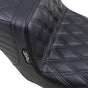 LE PERA Tailwhip Seat - Double Diamond Black for FL 2008-2023 | Part LK-587DD - Team Dream Rides