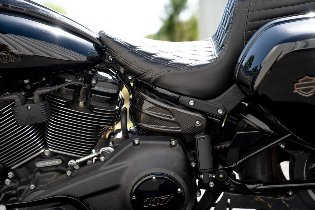 Carbon Fiber Side Covers - M8 Softails Models