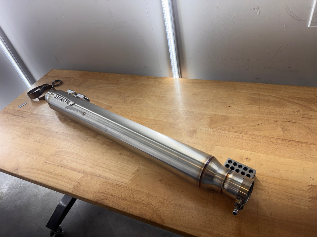 Harley Bagger Full Length Pipe Bomb Slip On Muffler - Team Dream Rides