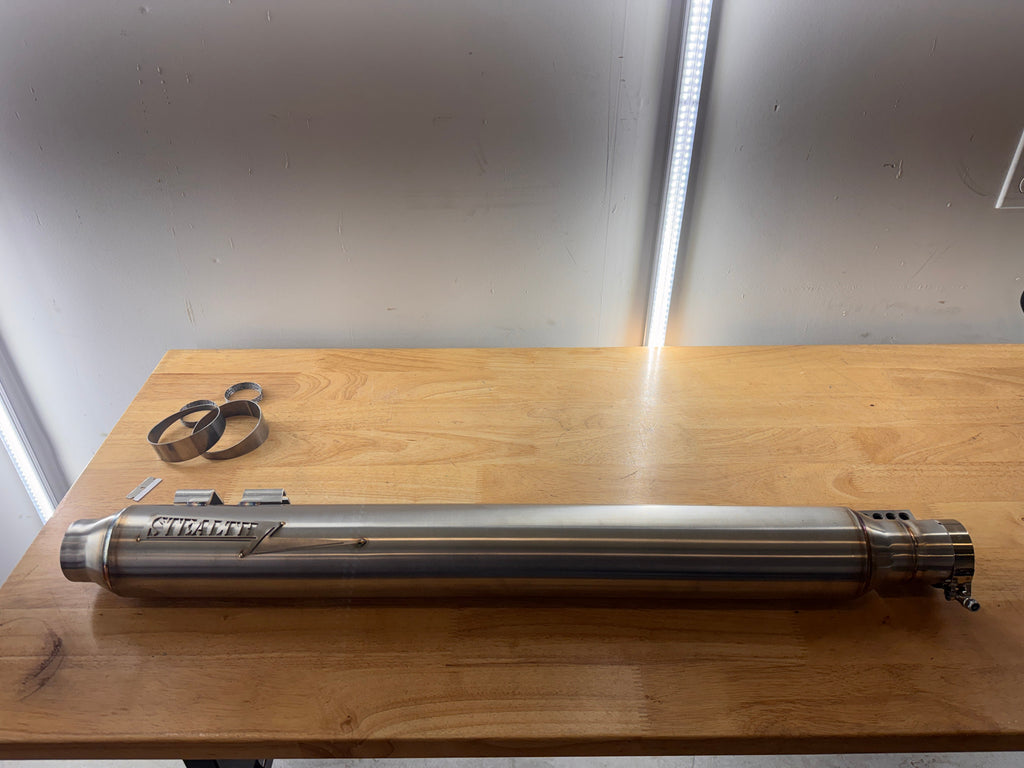 Harley Bagger Full Length Pipe Bomb Slip On Muffler - Team Dream Rides