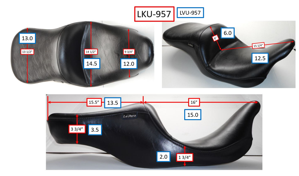 LE PERA Maverick Up-Front Seat Smooth - 2025 Street Glide
