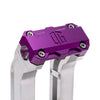 OG Aluminum 10.5 inch Pull Back Risers with Purple Standard Top Clamp