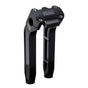 OG Black 10.5 inch Pull Back Risers with Black Digital Gauge Cut Out Top Clamp