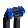 OG Black 10.5 inch Pull Back Risers with Blue Digital Gauge Cut Out Top Clamp
