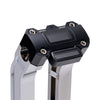 OG Chrome 10.5 inch Pull Back Risers with Black Digital Gauge Cut Out Top Clamp