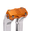 OG Aluminum 10.5 inch Straight Risers with Orange Standard Top Clamp