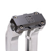 OG Aluminum 2 inch Pull Straight Risers with Black Chrome Standard Top Clamp