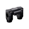OG Black 2 inch Straight Risers with Black Digital Gauge Cut Out Top Clamp