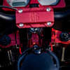 Red Harley Davidson Touring Top Triple Tree installed on a 2020 Road Glide FLTRX