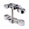 Chrome 2020-Up Softail Lowrider S & ST Drop 1" Triple Trees kit
