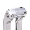 OG Aluminum 6.5 inch Pull Back Risers with Aluminum Standard Top Clamp