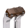 OG Aluminum 6.5 inch Pull Back Risers with Bronze Standard Top Clamp