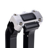 OG Black 6.5 inch Pull Back Risers with Aluminum Digital Gauge Cut Out Top Clamp