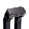 OG Black 6.5 inch Pull Back Risers with Black Chrome Standard Top Clamp