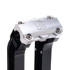 OG Black 6.5 inch Straight Risers with Aluminum Standard Top Clamp