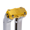 OG Chrome 6.5 inch Straight Risers with Gold Standard Top Clamp