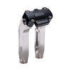 OG Aluminum 8.5 inch Pull Back Risers with Black Digital Gauge Cut Out Top Clamp