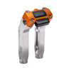 OG Aluminum 8.5 inch Pull Back Risers with Orange Digital Gauge Cut Out Top Clamp