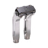 OG Aluminum 8.5 inch Pull Back Risers with Black Chrome Standard Top Clamp