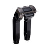 OG Black 8.5 inch Pull Back Risers with Black Chrome Digital Gauge Cut Out Top Clamp