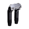 OG Black 8.5 inch Pull Back Risers with Chrome Standard Top Clamp