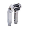 OG Chrome 8.5 inch Pull Back Risers with Aluminum Digital Gauge Cut Out Top Clamp