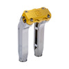 OG Chrome 8.5 inch Pull Back Risers with Gold Standard Top Clamp