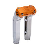 OG Chrome 8.5 inch Pull Back Risers with Orange Standard Top Clamp