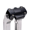 OG Aluminum 8.5 inch Straight Risers with Black Digital Gauge Cut Out Top Clamp