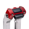 OG Aluminum 8.5 inch Straight Risers with Red Digital Gauge Cut Out Top Clamp