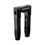 OG Black 8.5 inch Straight Risers with Black Digital Gauge Cut Out Top Clamp