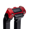 OG Black 8.5 inch Straight Risers with Red Digital Gauge Cut Out Top Clamp
