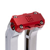 OG Chrome 8.5 inch Straight Risers with Red Standard Top Clamp