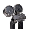 OG Black Chrome Dual Billet Gauge Pods Rear Mount