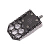 Black Chrome Harley Davidson and Indian Touring Bagger Brake Pedal Gripper kit for Adjustable Brake Arm