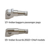 OG HoneyComp V3 Foot Pegs for Indians - Team Dream Rides